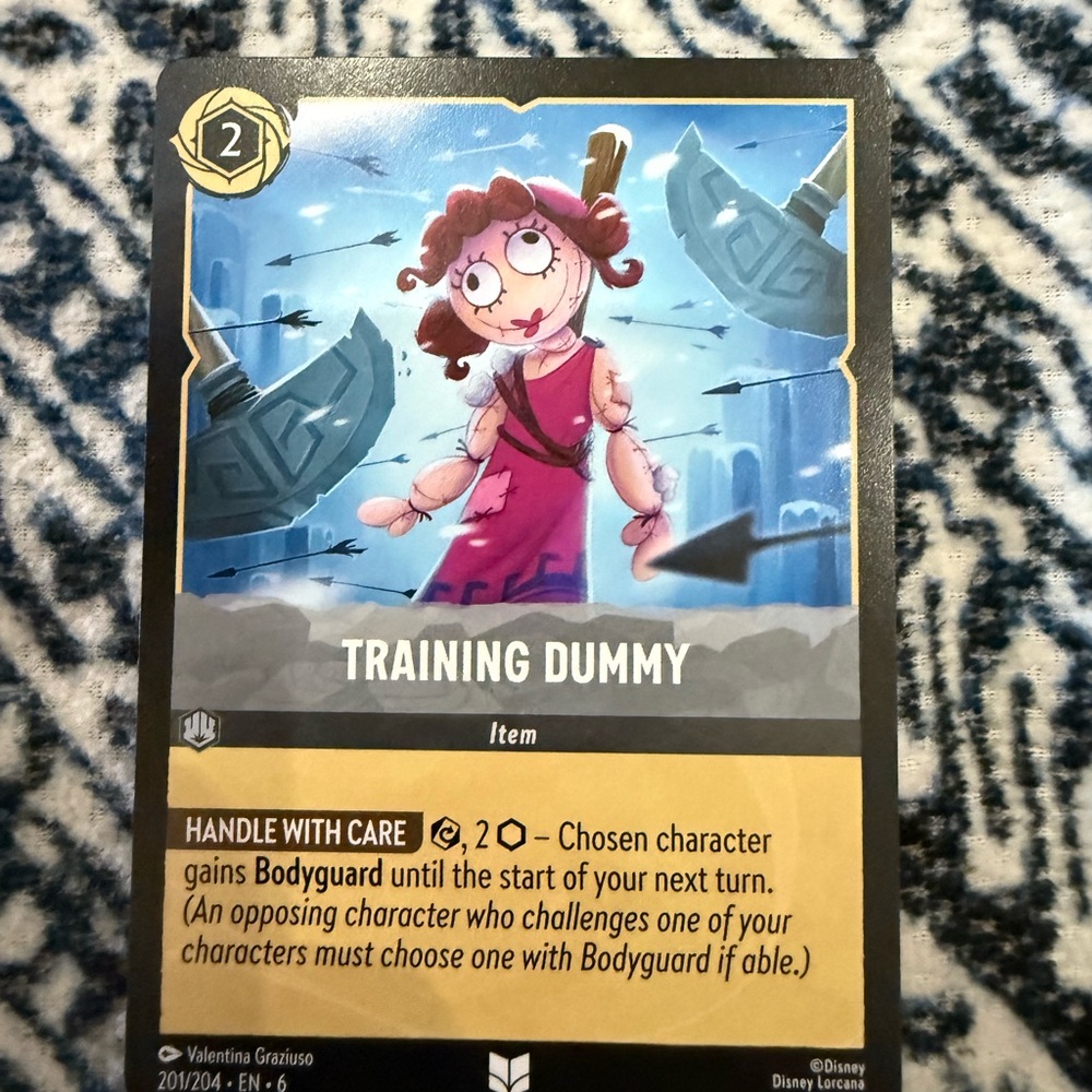 Disney Lorcana Training Dummy Card